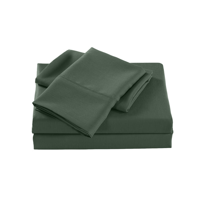 Royal Comfort Bamboo Cooling 2000TC Sheet Set Queen - Olive-1951134879680958466