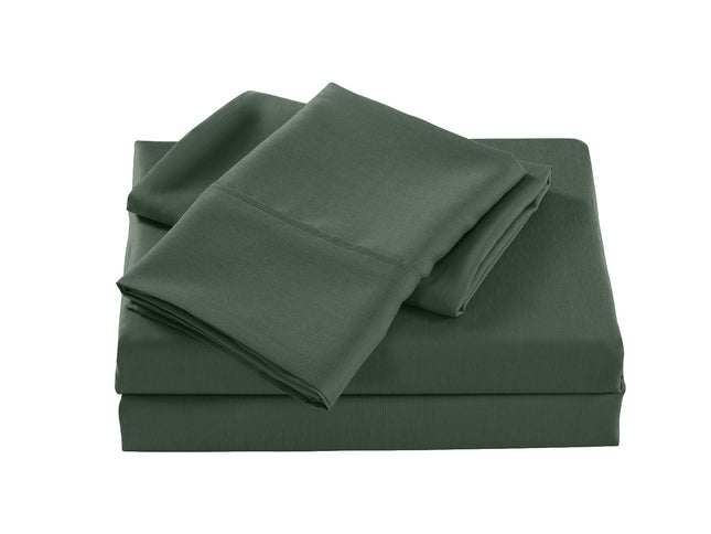 Royal Comfort Bamboo Cooling 2000TC Sheet Set King - Olive-1951134880066834434