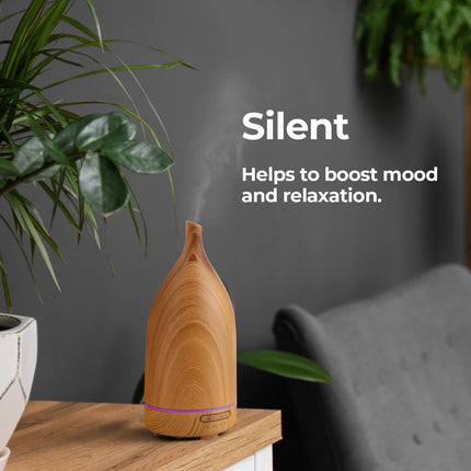 Milano Decor 100ml Ultrasonic Aroma Diffuser - Light Wood-1951134806733623302