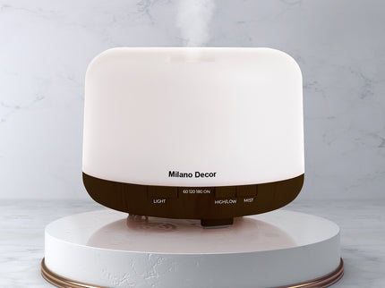 Milano Decor 500ml Aroma Mood Light Diffuser - Dark Wood-1889884791785000964