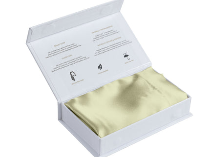 SILK PILLOW CASE TWIN PACK - SIZE: 51X76CM - Sage-1911653837278679045