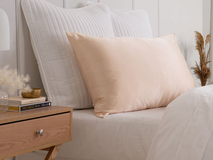 Pure Silk Pillow Case by Royal Comfort (Single Pack) - Champagne Pink-1889884800299438080