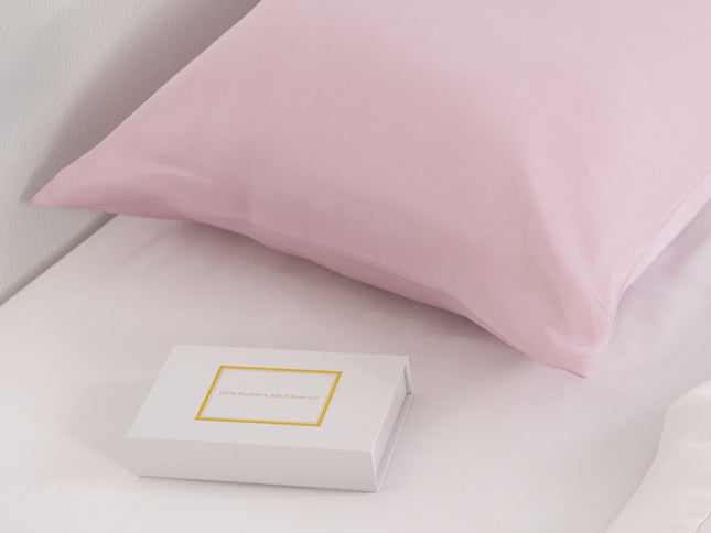 Pure Silk Pillow Case by Royal Comfort (Single Pack) - Lilac-1889884800454627330