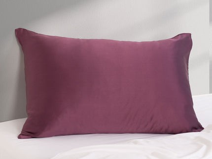 Pure Silk Pillow Case by Royal Comfort (Single Pack) - Malaga Wine-1889884800605622275