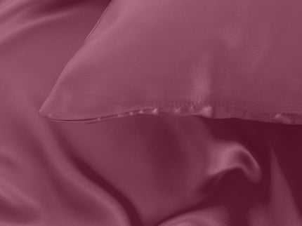 Pure Silk Pillow Case by Royal Comfort (Single Pack) - Malaga Wine-1889884800605622279