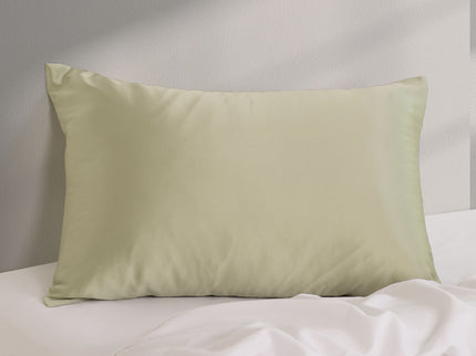 Pure Silk Pillow Case by Royal Comfort (Single Pack) - Sage-1889884800756617219