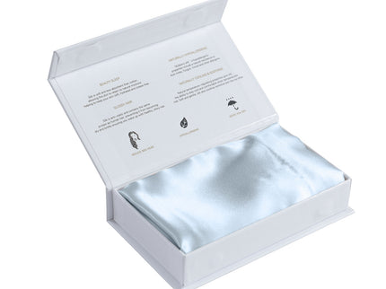 Pure Silk Pillow Case by Royal Comfort (Single Pack) - Soft Blue-1889884800928583685