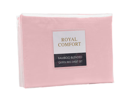 Royal Comfort Blended Bamboo Sheet Set Bubble Bath - Queen-1889884877290082307