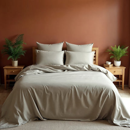 Royal Comfort Blended Bamboo Sheet Oatmeal - Queen-1951134882252066816