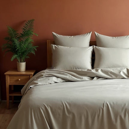 Royal Comfort Blended Bamboo Sheet Oatmeal - Queen-1951134882252066817