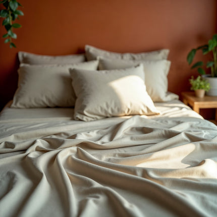 Royal Comfort Blended Bamboo Sheet Oatmeal - Queen-1951134882252066819