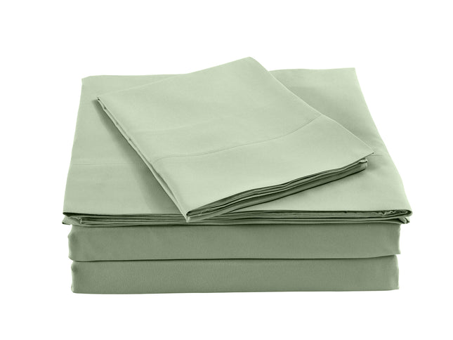 Royal Comfort Blended Bamboo Sheet Set Sage Green - King-1889884877881479169