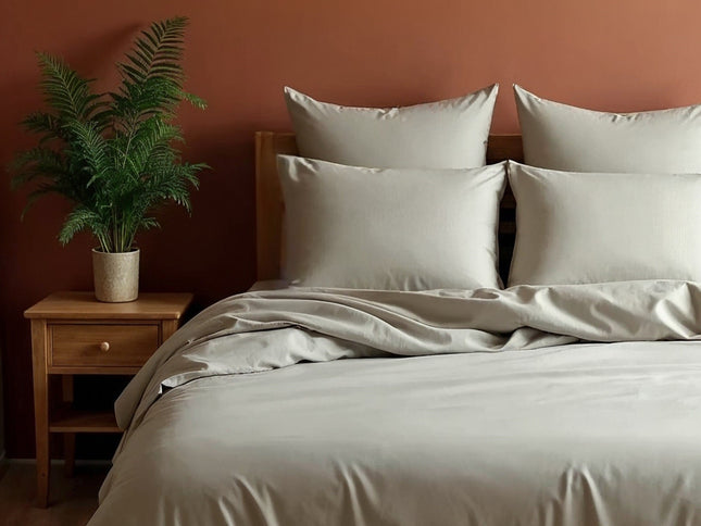 Royal Comfort Blended Bamboo Sheet Oatmeal - King-1951134883418083329
