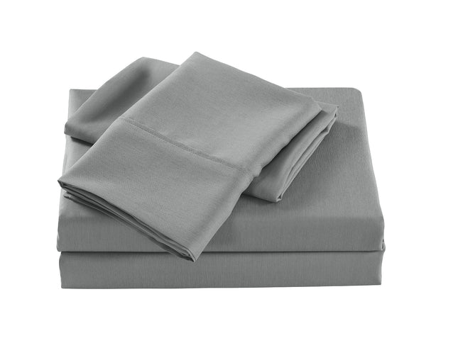Royal Comfort Bamboo Cooling 2000TC Sheet Set - Single - Mid Grey-1951134883795570690