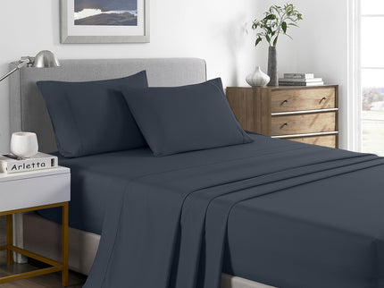 Royal Comfort Bamboo Cooling 2000TC Sheet Set - Single - Charcoal-1902483613287583744