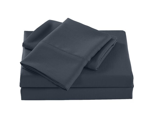 Royal Comfort Bamboo Cooling 2000TC Sheet Set Double - Charcoal-1951134884739289090