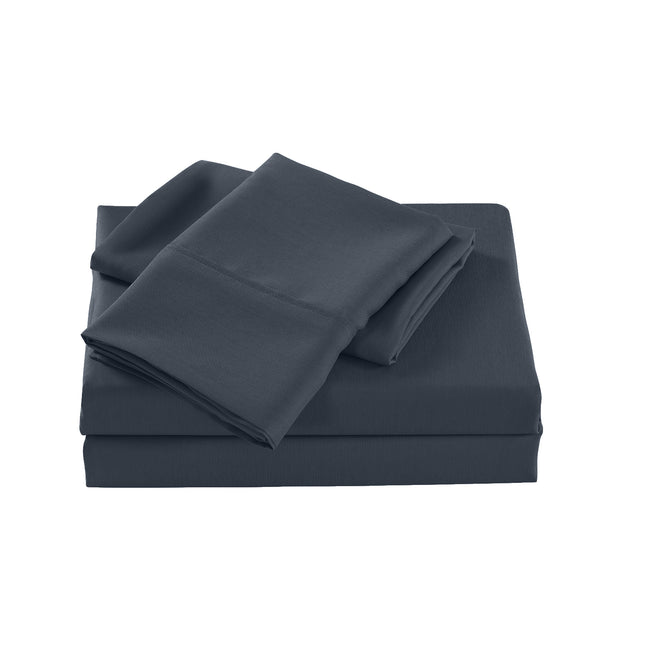 Royal Comfort Bamboo Cooling 2000TC Sheet Set Double - Charcoal-1951134884739289090