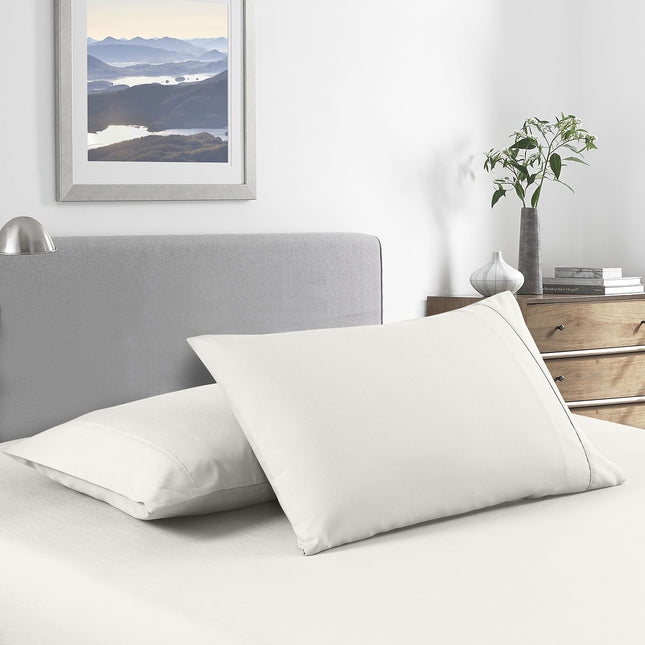 Royal Comfort Bamboo Cooling 2000TC Sheet Set Double - Natural-1951134884957392897
