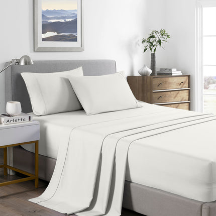 Royal Comfort Bamboo Cooling 2000TC Sheet Set Queen - Natural-1951134885552984064