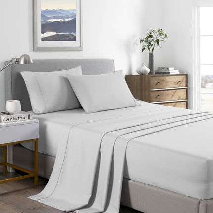 Royal Comfort Bamboo Cooling 2000TC Sheet Set King - Pearl Stone-1951134885750116352