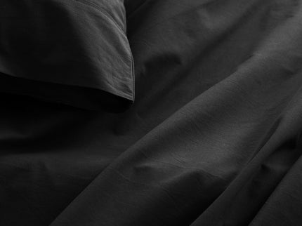 Royal Comfort Vintage Washed 100 % Cotton Sheet Set Single - Charcoal-1889884884130992131