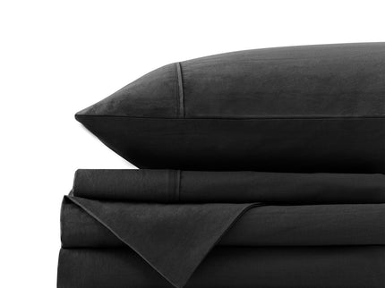 Royal Comfort Vintage Washed 100 % Cotton Sheet Set Single - Charcoal-1889884884130992133