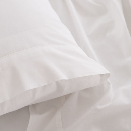 Royal Comfort Vintage Washed 100% Cotton Sheet Set Queen - White-1951134888623214597