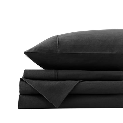 Royal Comfort Vintage Washed 100% Cotton Sheet Set Queen - Charcoal-1951134889139113990