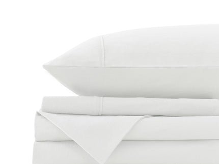 Royal Comfort Vintage Washed 100% Cotton Sheet Set King - White-1889884886471413765