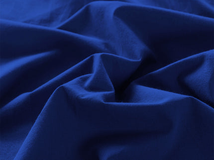 Royal Comfort Vintage Washed 100 % Cotton Quilt Cover Set Queen - Royal Blue-1917365869541986309