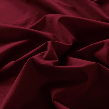 Royal Comfort Vintage Washed 100 % Cotton Quilt Cover Set Queen - Mulled Wine-1951134833484894213