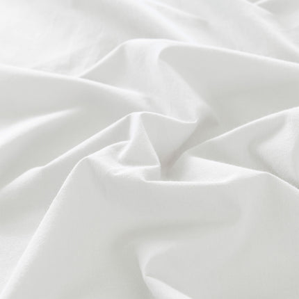 Royal Comfort Vintage Washed 100 % Cotton Quilt Cover Set King - White-1951134833661054982