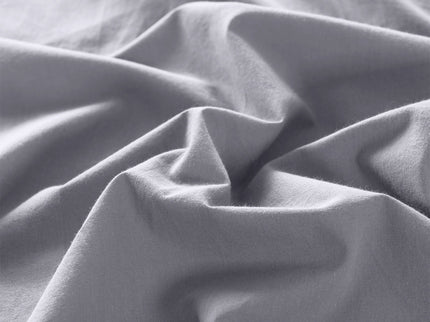 Royal Comfort Vintage Washed 100 % Cotton Quilt Cover Set King - Grey-1917365869848170502
