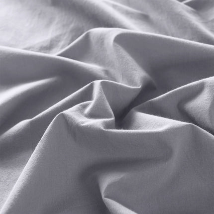 Royal Comfort Vintage Washed 100 % Cotton Quilt Cover Set King - Grey-1951134833841410054
