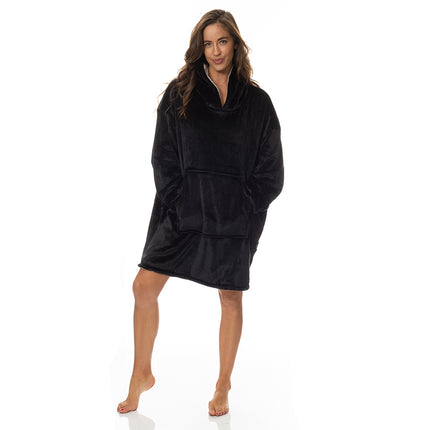 Royal Comfort Snug Hoodie - Black-1951134892918181888