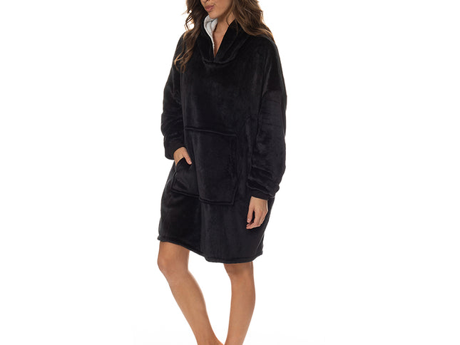 Royal Comfort Snug Hoodie - Black-1951134892918181889
