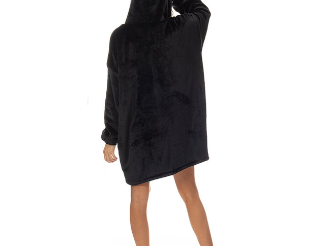 Royal Comfort Snug Hoodie - Black-1951134892918181890