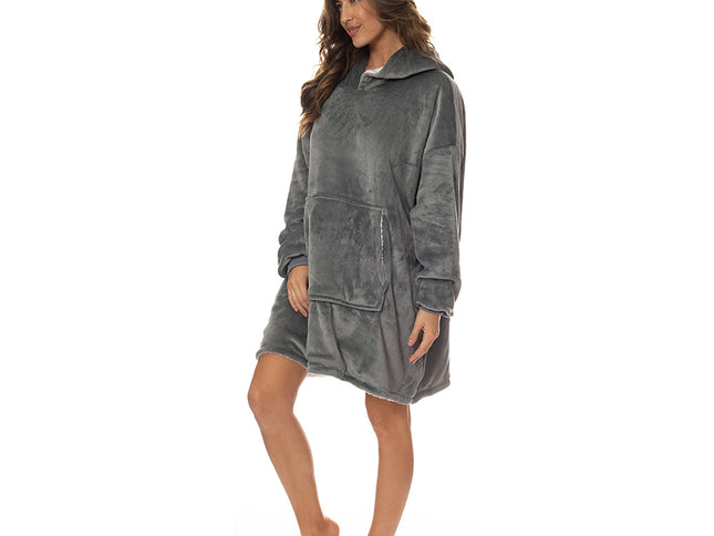 Royal Comfort Snug Hoodie - Grey-1951134893165645825