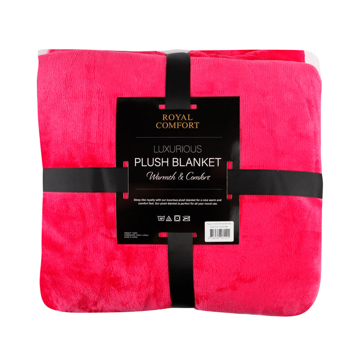 Royal Comfort Plush Rose Pink Blanket-1951134810147786754