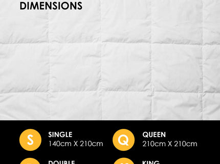Royal Comfort 800GSM Silk Quilt - Double-1911653846833303557