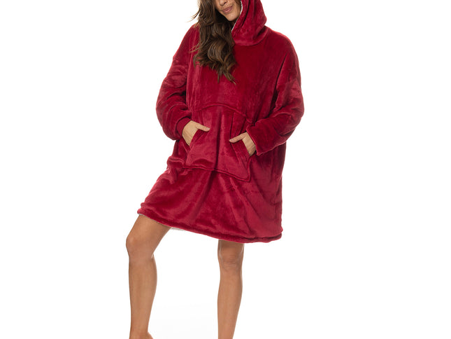 Royal Comfort Snug Hoodie - Red-1951134893551521794