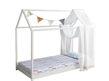 Levede Bed Frame Single Wooden Timber White-1864183194576883712