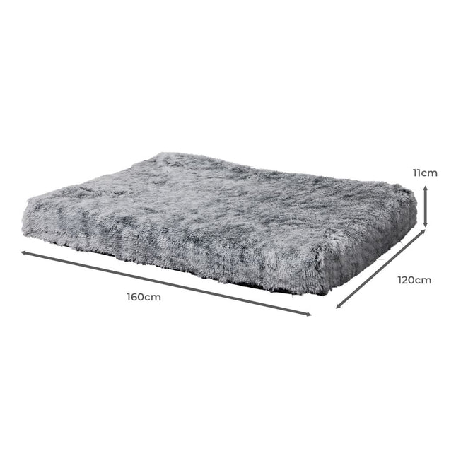 PaWz Dog Mat Pet Calming Bed Memory XXL Charcoal XX-Large-1954802548783321090