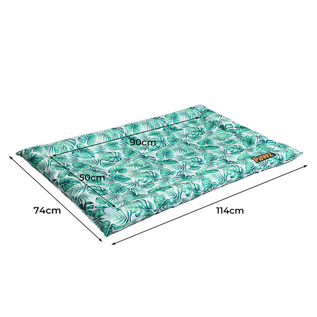 PaWz Pet Cool Gel Mat Cat Bed Dog Bolster L Large-1973193649235824642