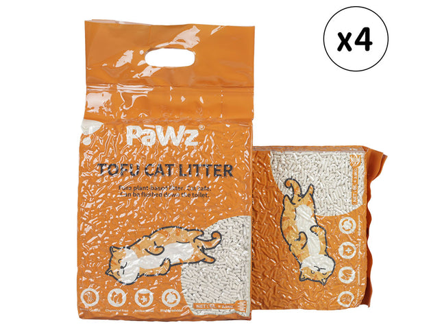 PaWz 2.5kg Tofu Cat Litter Clumping Natural-1864184550364680192