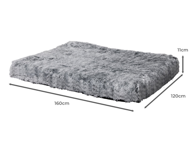 PaWz Dog Mat Pet Calming Bed Memory XXL Charcoal XX-Large-1864184531305762818