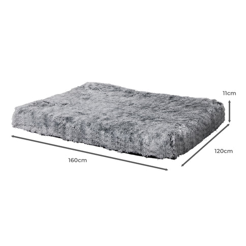 PaWz Dog Mat Pet Calming Bed Memory XXL Charcoal XX-Large-1864184531305762818