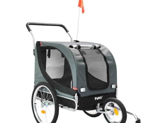 PaWz Pet Stroller Bike Trailer 3-IN-1 Sunroof-1864184626394828800