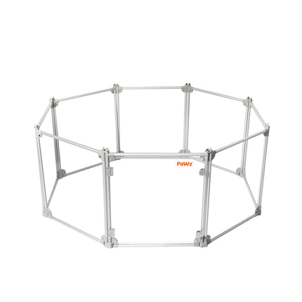 Pawz Pet Playpen Transparent Acrylic Clear Folding Dog Fence Kennel 8 Panel-1975420379035996160