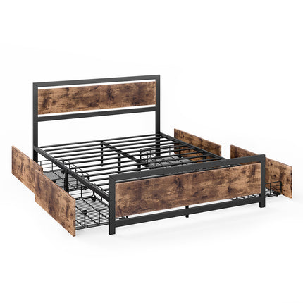 Levede Industrial Bed Frame Double Mattress-1973194033778003968